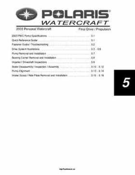 2003 Polaris MSX 140 Personal Watercraft Service Manual, Page 127