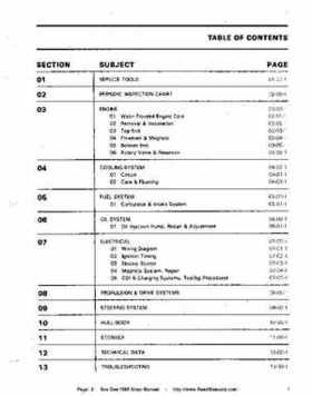 Bombardier SeaDoo 1989 factory shop manual, Page 3