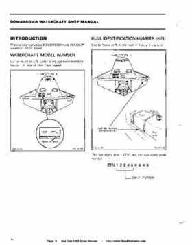 Bombardier SeaDoo 1989 factory shop manual, Page 6