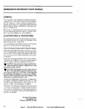 Bombardier SeaDoo 1989 factory shop manual, Page 8