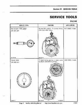 Bombardier SeaDoo 1989 factory shop manual, Page 9