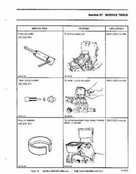 Bombardier SeaDoo 1989 factory shop manual, Page 11
