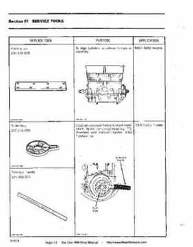 Bombardier SeaDoo 1989 factory shop manual, Page 12