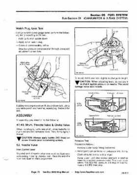 Bombardier SeaDoo 1989 factory shop manual, Page 73