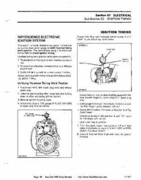 Bombardier SeaDoo 1989 factory shop manual, Page 85