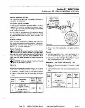 Bombardier SeaDoo 1989 factory shop manual, Page 104
