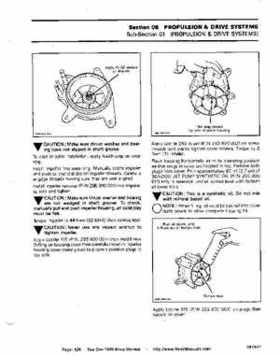Bombardier SeaDoo 1989 factory shop manual, Page 126