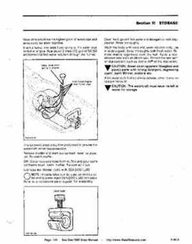 Bombardier SeaDoo 1989 factory shop manual, Page 144