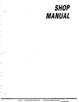Bombardier SeaDoo 1990 factory shop manual, Page 2