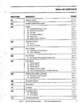 Bombardier SeaDoo 1990 factory shop manual, Page 3