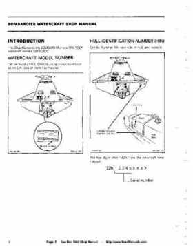 Bombardier SeaDoo 1990 factory shop manual, Page 5