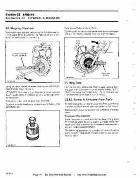Bombardier SeaDoo 1990 factory shop manual, Page 44