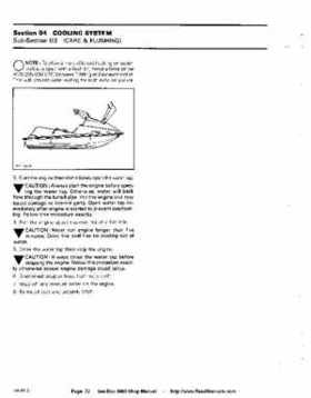 Bombardier SeaDoo 1990 factory shop manual, Page 72
