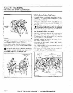 Bombardier SeaDoo 1990 factory shop manual, Page 83