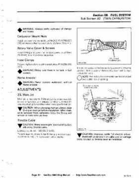 Bombardier SeaDoo 1990 factory shop manual, Page 84