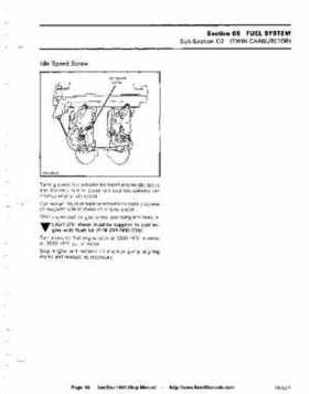 Bombardier SeaDoo 1990 factory shop manual, Page 86