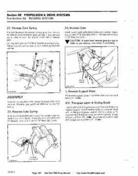 Bombardier SeaDoo 1990 factory shop manual, Page 157
