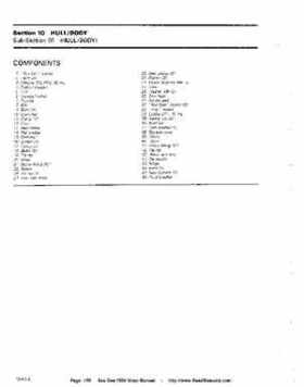 Bombardier SeaDoo 1990 factory shop manual, Page 166