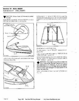 Bombardier SeaDoo 1990 factory shop manual, Page 168