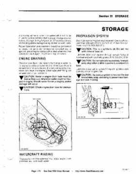 Bombardier SeaDoo 1990 factory shop manual, Page 174