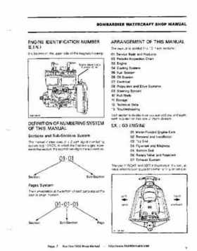 Bombardier SeaDoo 1992 factory shop manual, Page 7