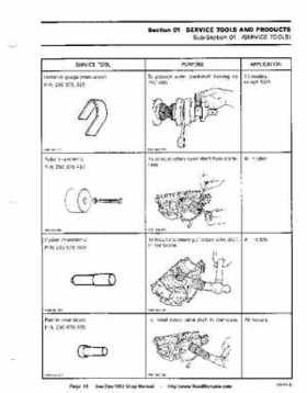 Bombardier SeaDoo 1992 factory shop manual, Page 13