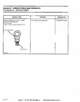 Bombardier SeaDoo 1992 factory shop manual, Page 20