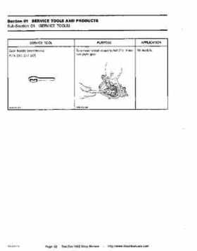 Bombardier SeaDoo 1992 factory shop manual, Page 22