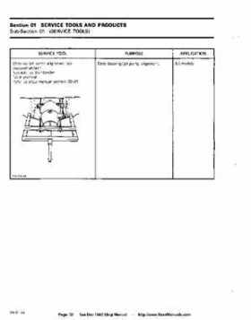 Bombardier SeaDoo 1992 factory shop manual, Page 30