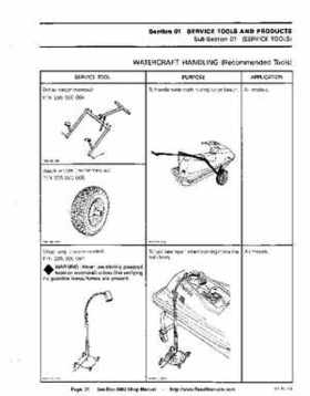 Bombardier SeaDoo 1992 factory shop manual, Page 31