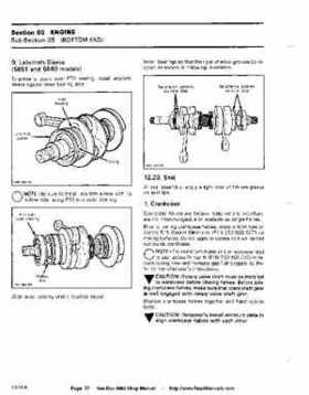 Bombardier SeaDoo 1992 factory shop manual, Page 77