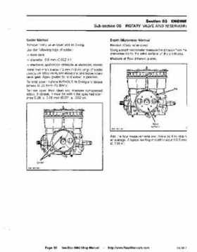 Bombardier SeaDoo 1992 factory shop manual, Page 85