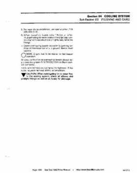 Bombardier SeaDoo 1992 factory shop manual, Page 101