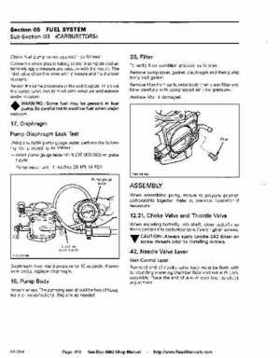 Bombardier SeaDoo 1992 factory shop manual, Page 110