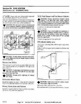 Bombardier SeaDoo 1992 factory shop manual, Page 114