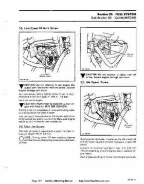 Bombardier SeaDoo 1992 factory shop manual, Page 117