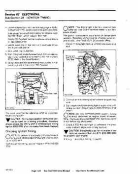Bombardier SeaDoo 1992 factory shop manual, Page 133
