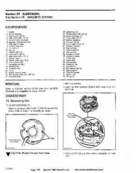 Bombardier SeaDoo 1992 factory shop manual, Page 150
