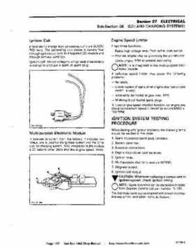 Bombardier SeaDoo 1992 factory shop manual, Page 157