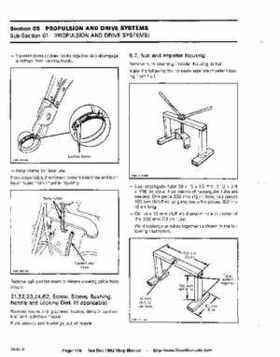 Bombardier SeaDoo 1992 factory shop manual, Page 176