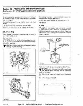 Bombardier SeaDoo 1992 factory shop manual, Page 182