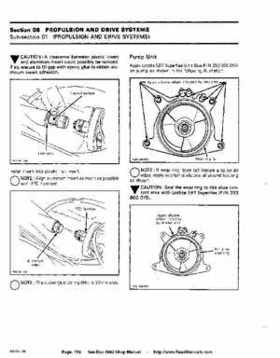 Bombardier SeaDoo 1992 factory shop manual, Page 196