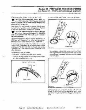 Bombardier SeaDoo 1992 factory shop manual, Page 197
