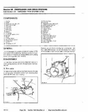 Bombardier SeaDoo 1992 factory shop manual, Page 206