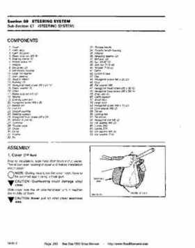 Bombardier SeaDoo 1992 factory shop manual, Page 212