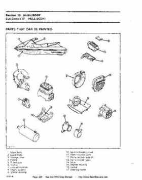 Bombardier SeaDoo 1992 factory shop manual, Page 226