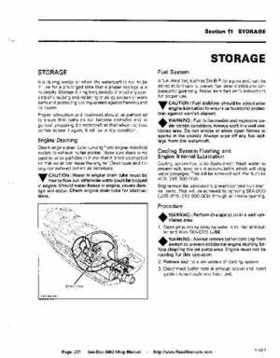 Bombardier SeaDoo 1992 factory shop manual, Page 231