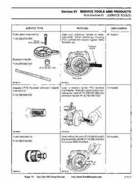 Bombardier SeaDoo 1993 factory shop manual, Page 11