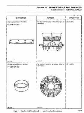 Bombardier SeaDoo 1993 factory shop manual, Page 17