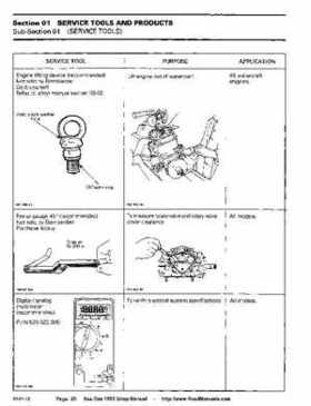 Bombardier SeaDoo 1993 factory shop manual, Page 20